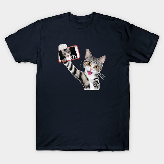 cat taking a selfie T-Shirt by ddesing